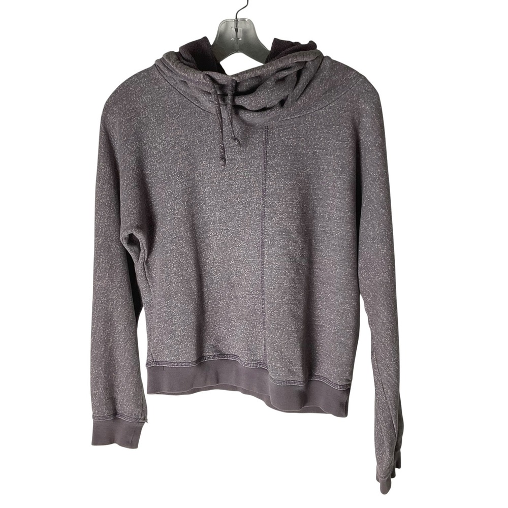 Nike Sportswear Womens Stanton Funnel-Neck Cowl Hoodie Heathered Purple Sz Small